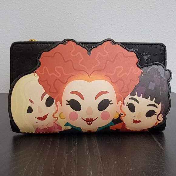 Loungefly Disney Hocus Pocus Sanderson Sisters Flap Wallet - Picture 1 of 3